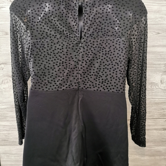 SIZE 2 18/20 TORRID Black Sheer Dress Top, Long-Sleeve NWT - Picture 6 of 8